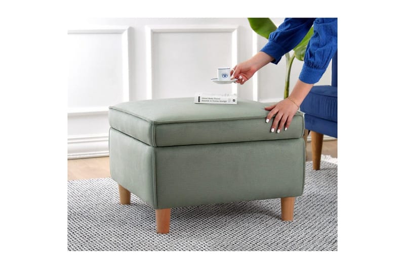 Puff Veyacen Grön - Grön - Möbler - Stolar & fåtöljer - Pall & puff - Fotpall