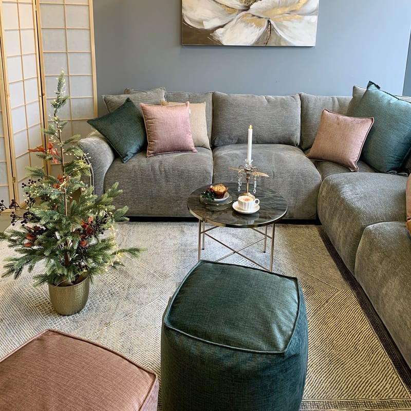 Puff Voss 55x55x45 cm - Rosa - Möbler - Stolar & fåtöljer - Pall & puff - Sittpuff