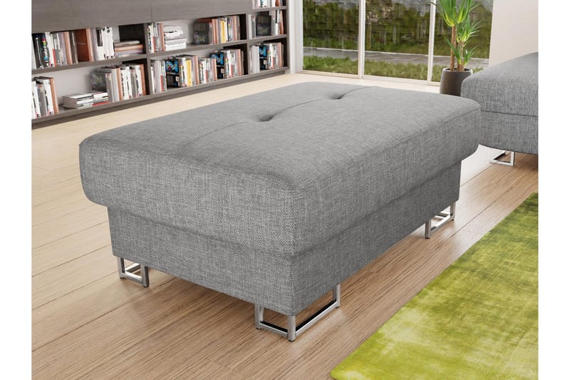 Reginia Fotpall 104 cm - Grå - Möbler - Stolar & fåtöljer - Pall & puff - Fotpall