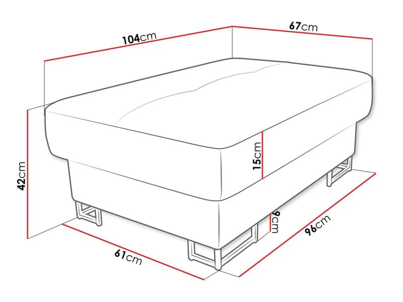 Reginia Fotpall - svart - Möbler - Stolar & fåtöljer - Pall & puff - Sittpuff