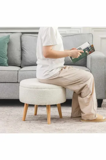 Retzow Sittpuff med förvaring 45 cm - Möbler - Stolar & fåtöljer - Pall & puff - Sittpuff - Sittpuff med förvaring