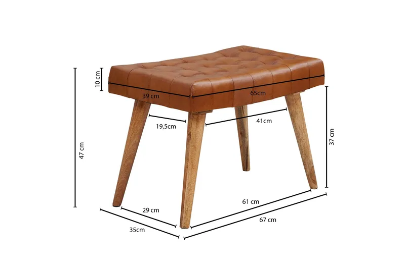 Rimantas Sittpall - Brun - Möbler - Stolar & fåtöljer - Pall & puff