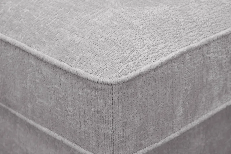 Rossita Fotpall i chenille - Grå - Möbler - Stolar & fåtöljer - Pall & puff - Fotpall