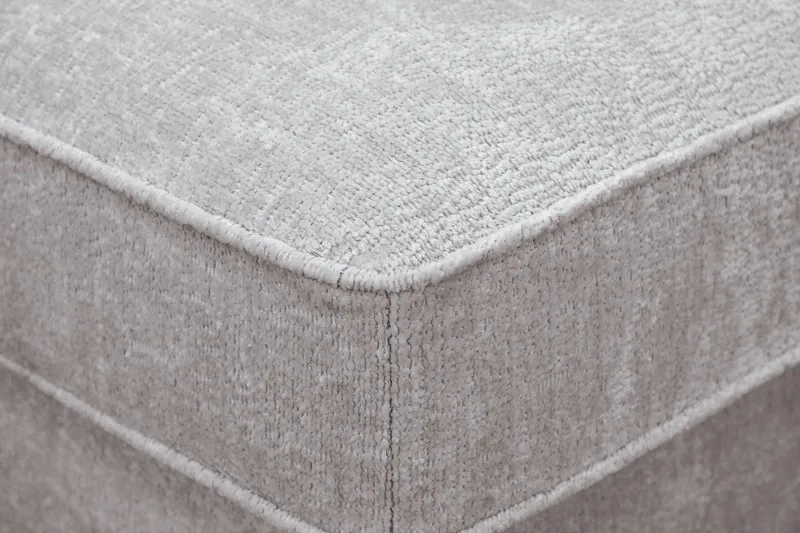 Rossita Fotpall i chenille - Grå/Brun - Möbler - Stolar & fåtöljer - Pall & puff - Fotpall