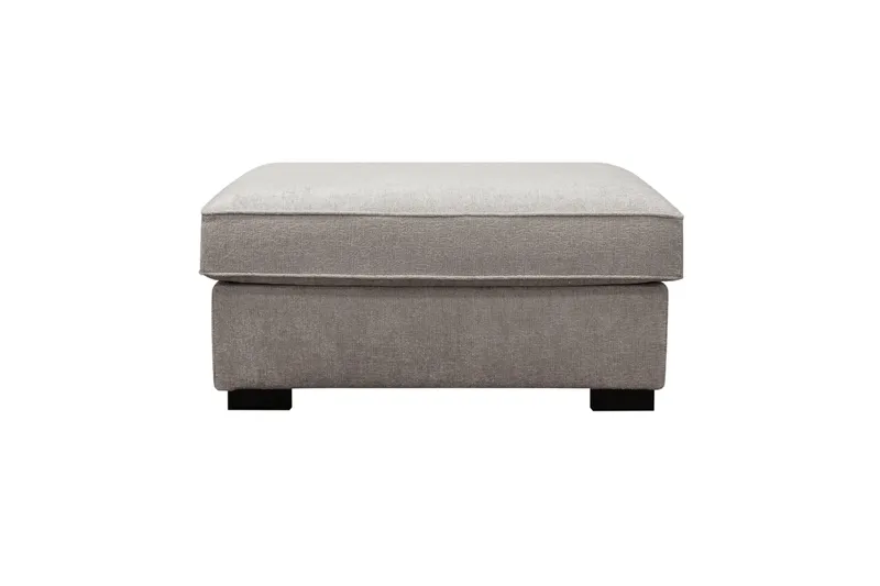 Rossita Fotpall i chenille - Grå/Brun - Möbler - Stolar & fåtöljer - Pall & puff - Fotpall