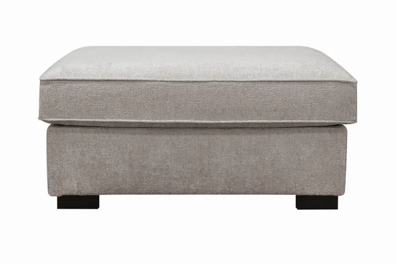 Rossita Fotpall i chenille - Grå/Brun - Möbler - Stolar & fåtöljer - Pall & puff - Fotpall