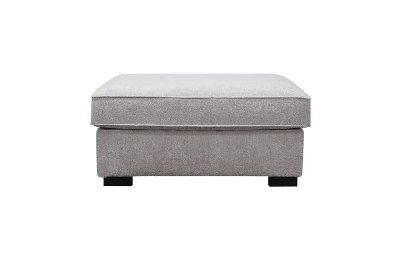 Rossita Fotpall i chenille - Grå/Brun - Möbler - Stolar & fåtöljer - Pall & puff - Fotpall