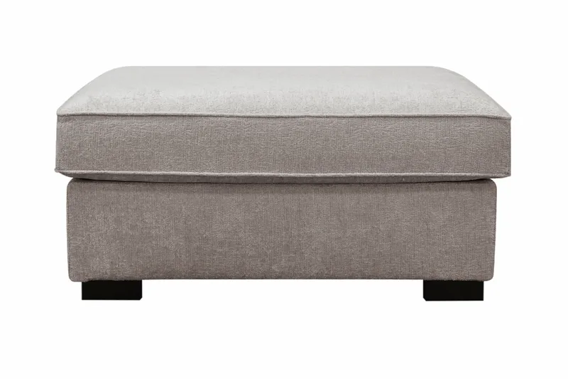 Rossita Fotpall i chenille - Grå/Brun - Möbler - Stolar & fåtöljer - Pall & puff - Fotpall