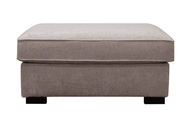 Rossita Fotpall i chenille - Grå/Brun - Möbler - Stolar & fåtöljer - Pall & puff - Fotpall