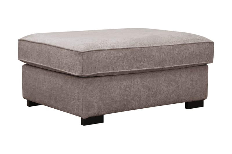 Rossita Fotpall i chenille - Grå/Brun - Möbler - Stolar & fåtöljer - Pall & puff - Fotpall