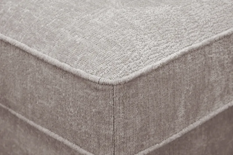 Rossita Fotpall i chenille - Grå/Brun - Möbler - Stolar & fåtöljer - Pall & puff - Fotpall