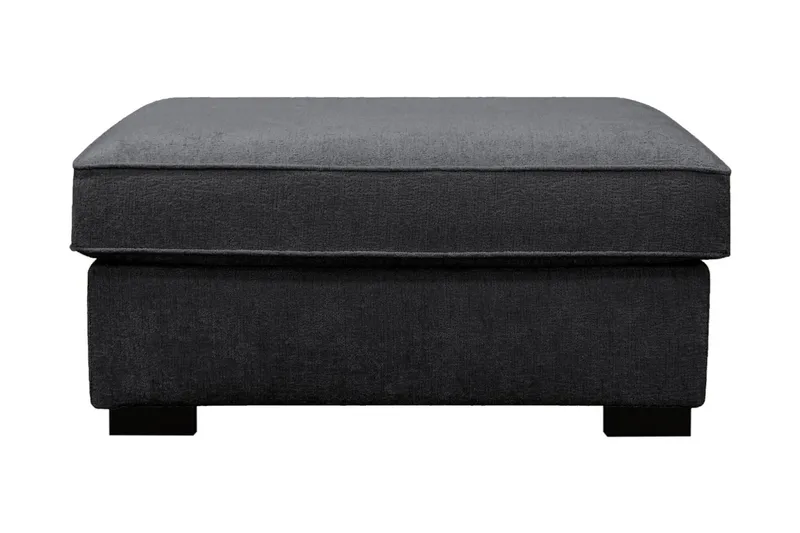 Rossita Fotpall i chenille - Svart - Möbler - Stolar & fåtöljer - Pall & puff - Fotpall