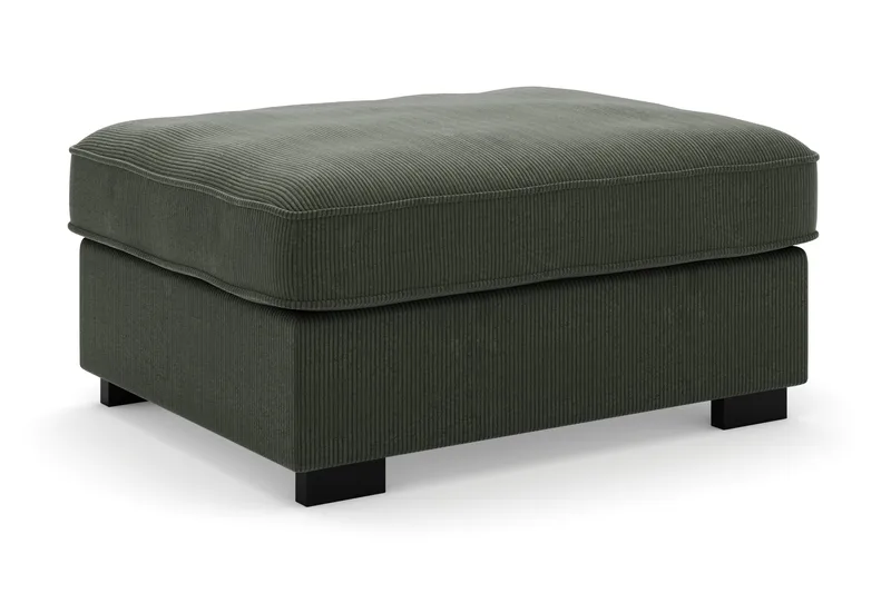 Rossita Fotpall i Manchester - Mörkgrön - Möbler - Stolar & fåtöljer - Pall & puff - Fotpall