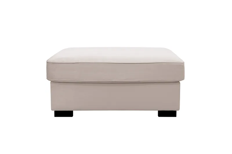 Rossita Fotpall i Sammet - Beige - Möbler - Stolar & fåtöljer - Pall & puff - Fotpall
