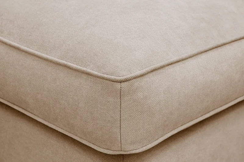 Rossita lyx Fotpall - Beige Tyg - Möbler - Stolar & fåtöljer - Pall & puff - Fotpall