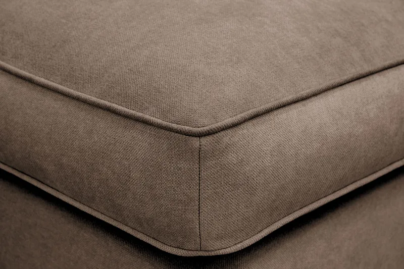 Rossita lyx Fotpall - Brun Tyg - Möbler - Stolar & fåtöljer - Pall & puff - Fotpall