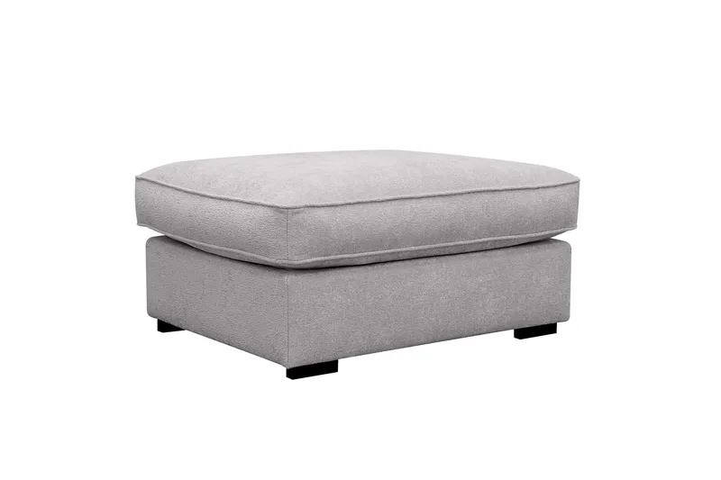 Rossita lyx Fotpall, Grå Chenille