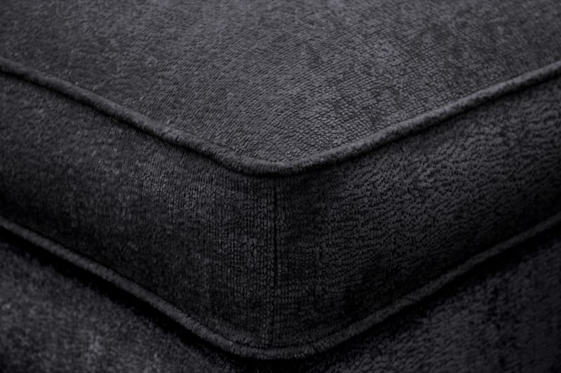 Rossita lyx Fotpall - Svart Chenille - Möbler - Stolar & fåtöljer - Pall & puff - Fotpall