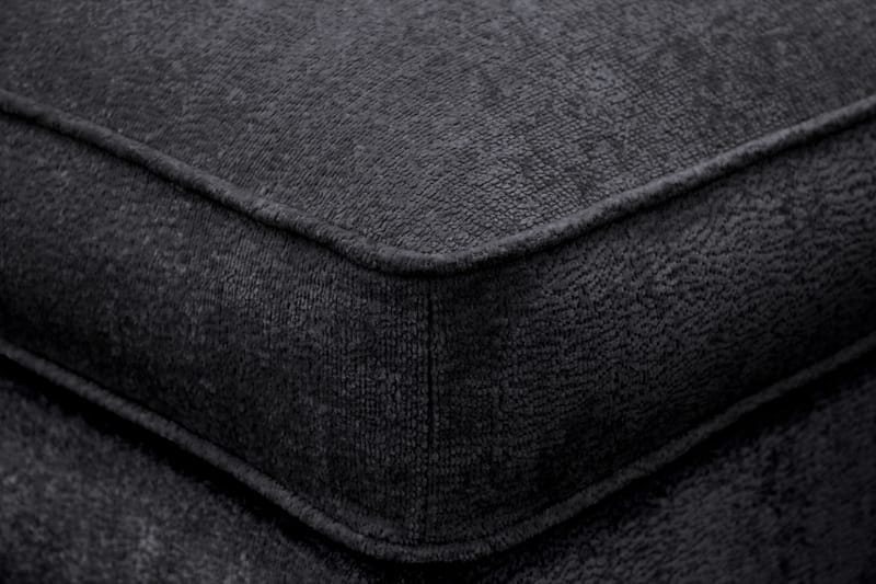 Rossita lyx Fotpall - Svart Chenille - Möbler - Stolar & fåtöljer - Pall & puff - Fotpall