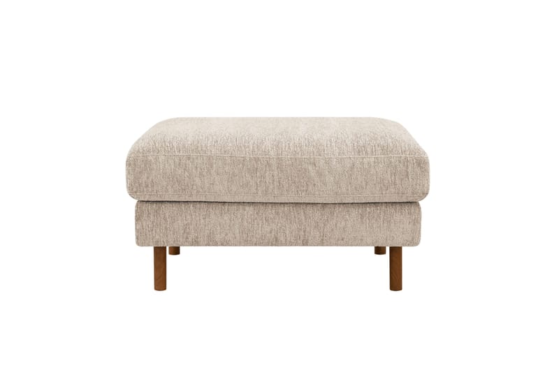 Scandi Fotpall i Chenille - Beige - Möbler - Stolar & fåtöljer - Pall & puff - Fotpall