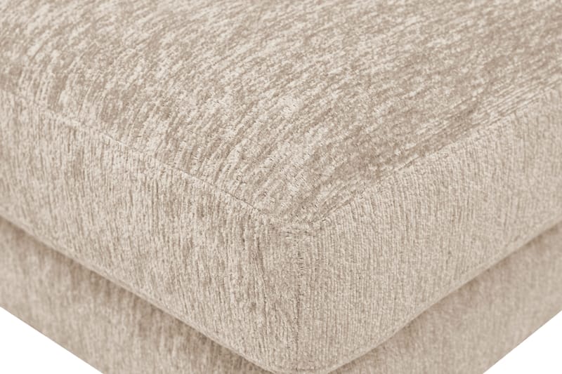 Scandi Fotpall i Chenille - Beige - Möbler - Stolar & fåtöljer - Pall & puff - Fotpall