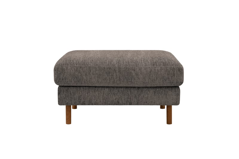 Scandi Fotpall i Chenille - Grå - Möbler - Stolar & fåtöljer - Pall & puff - Fotpall