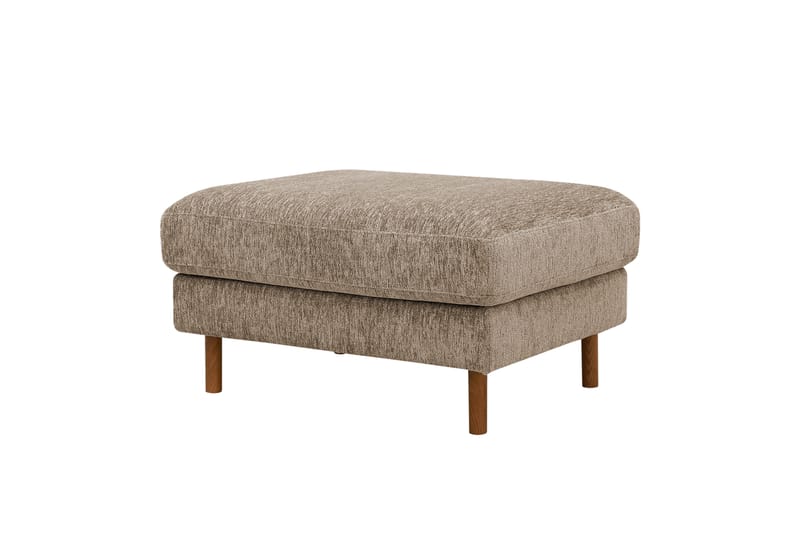 Scandi Fotpall i Chenille - Mörkbeige - Möbler - Stolar & fåtöljer - Pall & puff - Fotpall