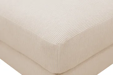 Scandi Fotpall i Manchester - Beige - Möbler - Stolar & fåtöljer - Pall & puff - Fotpall