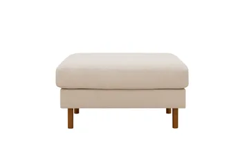 Scandi Fotpall i Manchester - Beige - Möbler - Stolar & fåtöljer - Pall & puff - Fotpall
