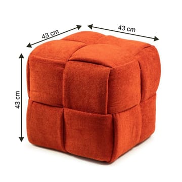Senora Sittpuff 43 cm - Orange - Möbler - Stolar & fåtöljer - Pall & puff - Sittpuff