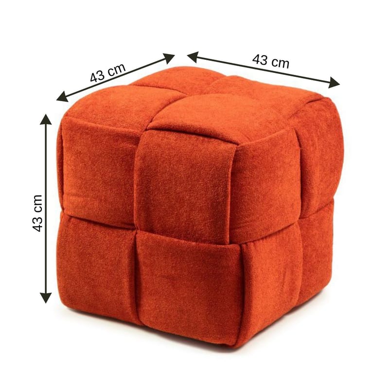 Senora Sittpuff 43 cm - Orange - Möbler - Stolar & fåtöljer - Pall & puff - Sittpuff