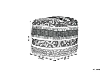 Abuzaid Sittpuff 50x50 cm - Vit - Möbler - Stolar & fåtöljer - Pall & puff - Sittpuff