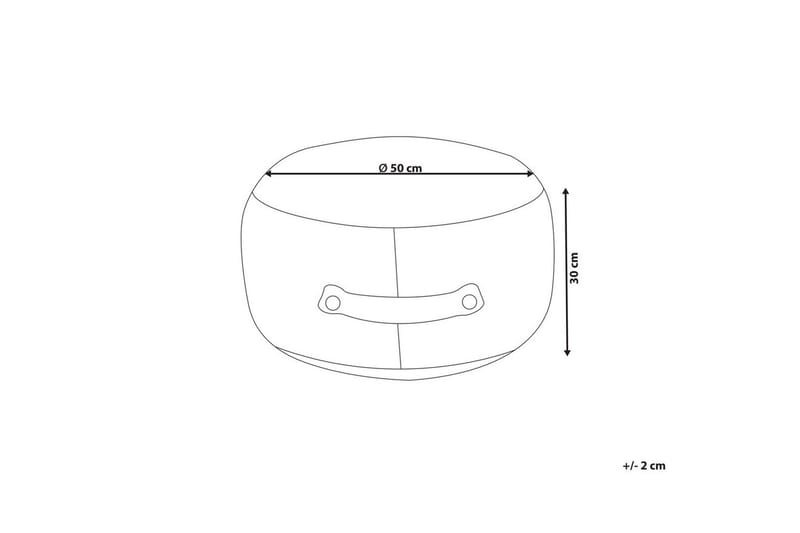 Sittpuff Adlana Orange - Orange - Möbler - Stolar & fåtöljer - Pall & puff - Sittpuff