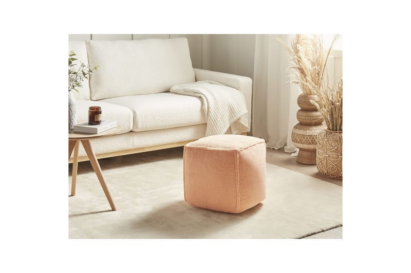 Sittpuff Alipur Orange - Orange - Möbler - Stolar & fåtöljer - Pall & puff - Sittpuff