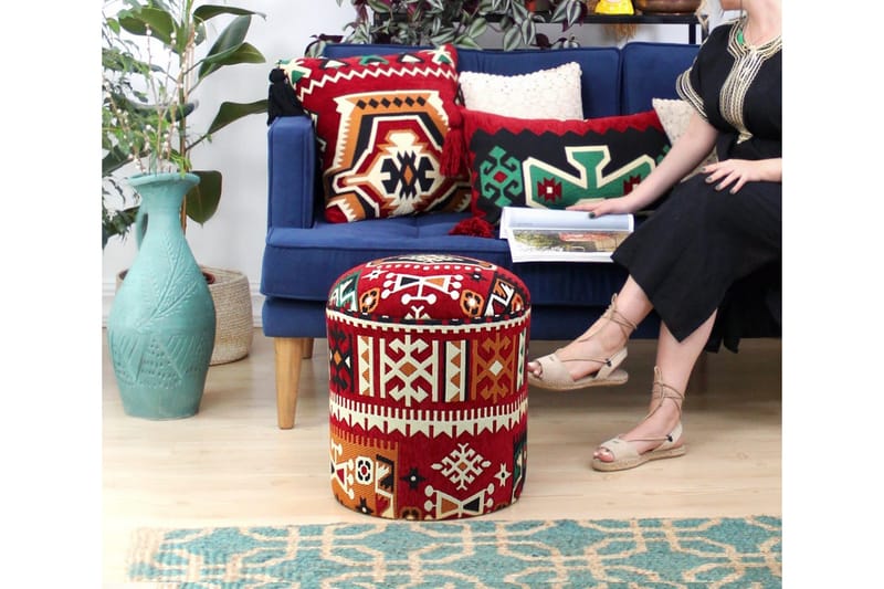 Amsterdam Sittpuff 40 cm - Flerfärgad - Möbler - Stolar & fåtöljer - Pall & puff - Sittpuff