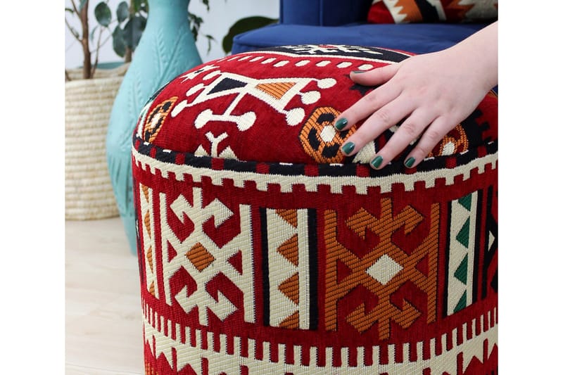 Amsterdam Sittpuff 40 cm - Flerfärgad - Möbler - Stolar & fåtöljer - Pall & puff - Sittpuff