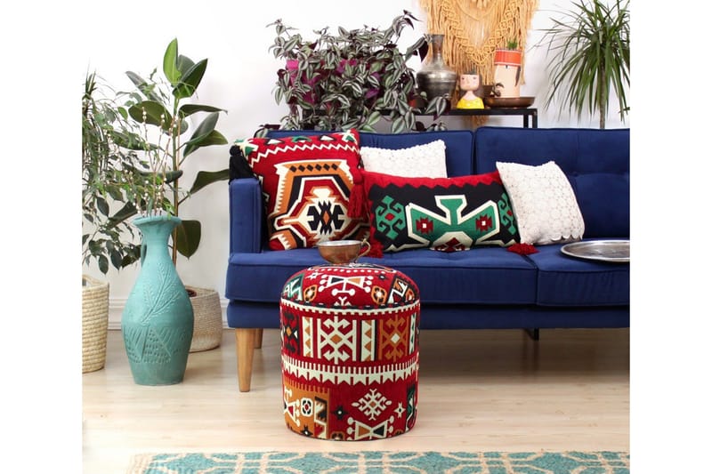 Amsterdam Sittpuff 40 cm - Flerfärgad - Möbler - Stolar & fåtöljer - Pall & puff - Sittpuff