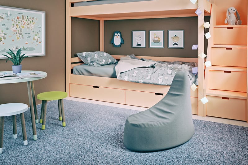 Ankala Sittpuff 90 cm - Grå - Möbler - Stolar & fåtöljer - Pall & puff - Sittpuff