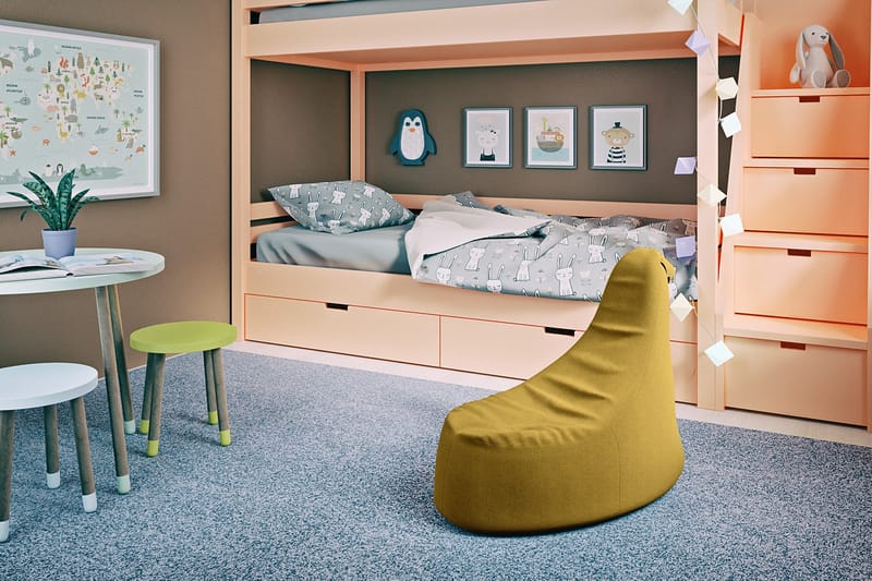 Ankala Sittpuff 90 cm, Gul