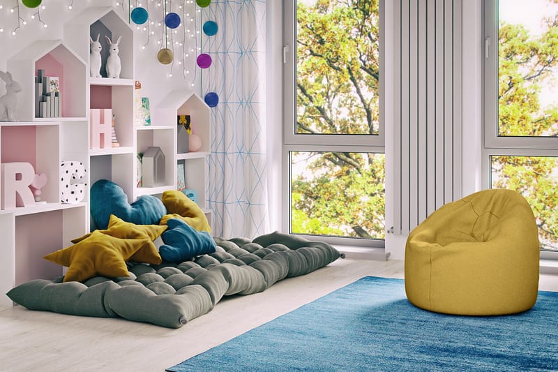 Arvind Sittpuff 120 cm - Gul - Möbler - Stolar & fåtöljer - Pall & puff - Sittpuff