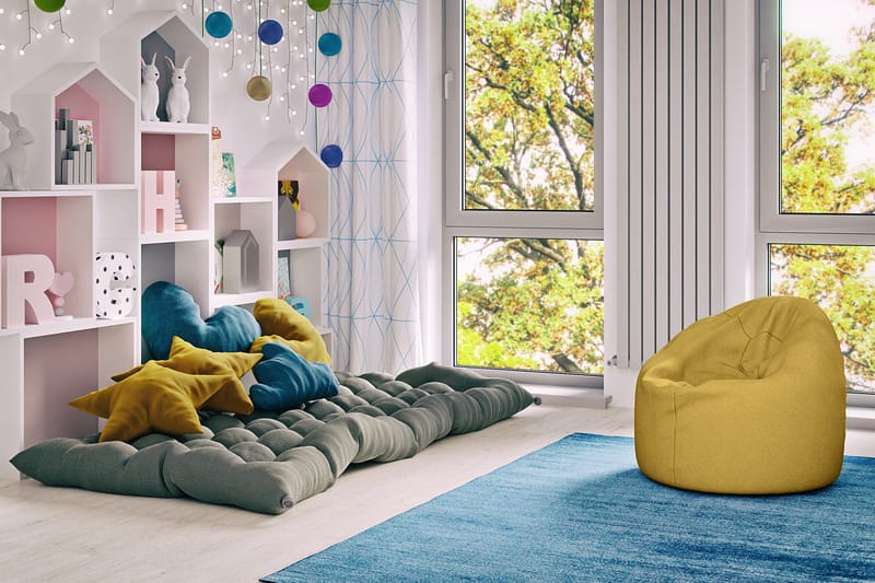 Arvind Sittpuff 120 cm - Gul - Möbler - Stolar & fåtöljer - Pall & puff - Sittpuff