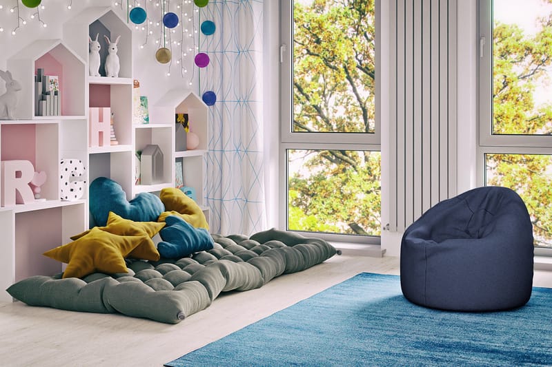 Arvind Sittpuff 120 cm - Marinblå - Möbler - Stolar & fåtöljer - Pall & puff - Sittpuff