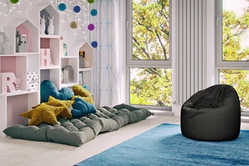 Arvind Sittpuff 120 cm - Svart - Möbler - Stolar & fåtöljer - Pall & puff - Sittpuff