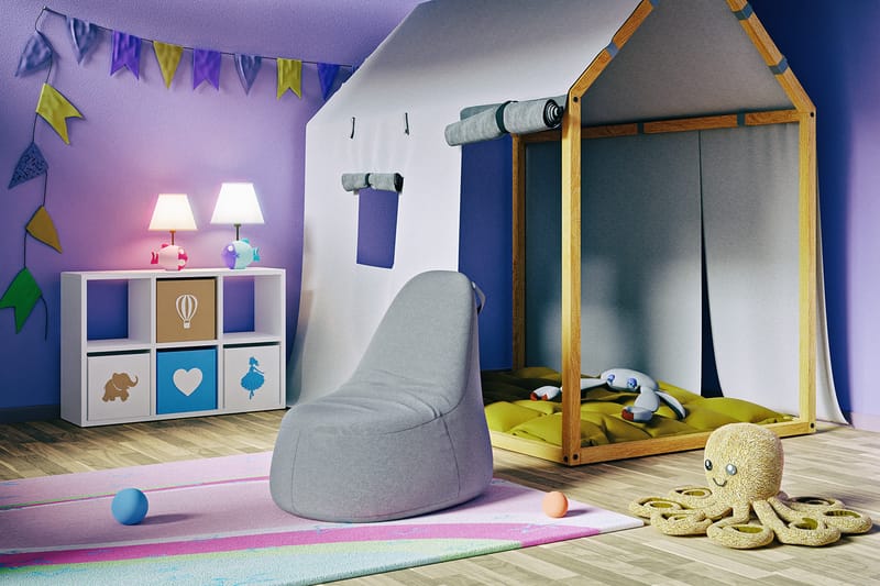 Asako Sittpuff 83 cm - Grå - Möbler - Stolar & fåtöljer - Pall & puff - Sittpuff