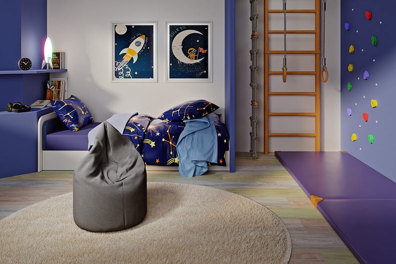 Asana Sittpuff 70 cm - Mörkgrå - Möbler - Stolar & fåtöljer - Pall & puff - Sittpuff