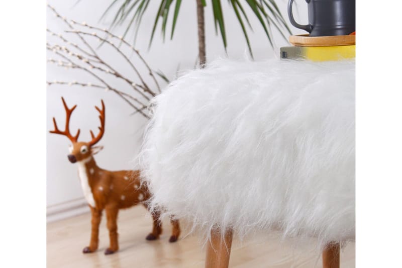 Baddeck Sittpuff 50 cm - Vit - Möbler - Stolar & fåtöljer - Pall & puff - Sittpuff