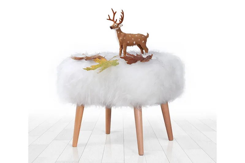 Baddeck Sittpuff 50 cm, Vit