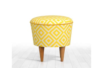 Bordentown Sittpuff 42 cm - Gul - Möbler - Stolar & fåtöljer - Pall & puff - Sittpuff