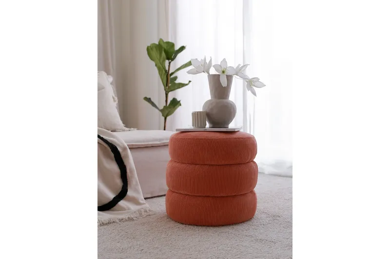 Boum Sittpuff 40 cm - Korall - Möbler - Stolar & fåtöljer - Pall & puff - Sittpuff