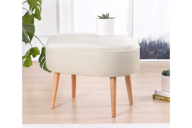 Bowie Sittpuff 63 cm - Beige - Möbler - Stolar & fåtöljer - Pall & puff - Sittpuff